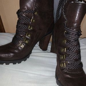 Dark brown ankle boots